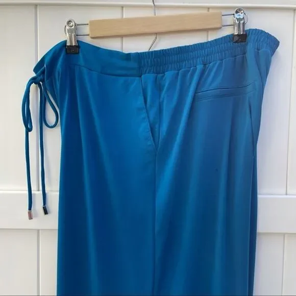 New York & co Women’s Pants Size XL Blue Stretch Knit Polyester Spandex - Picture 8 of 15